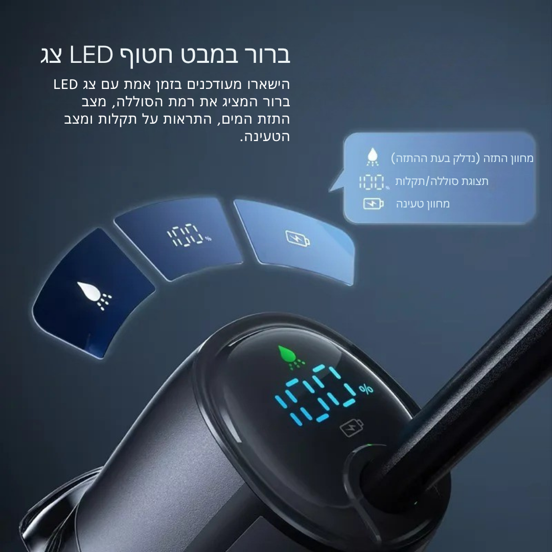 ™Moxu | שואב אלחוטי רב-תכליתי – מיכלי מים כפולים וגדולים