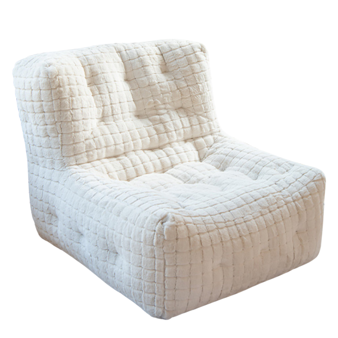 ™Velour | כיסוי פוף יוקרתי דמוי פרוות ארנב